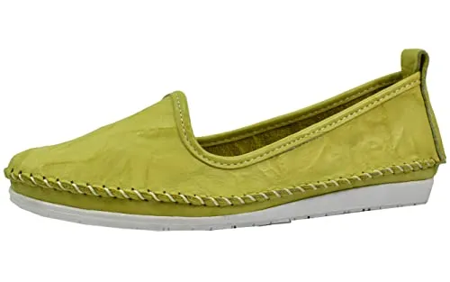 Andrea Conti Damen Ballerina Mokassin Slipper, Größe: 41 EU, Mehrfarbig - Stylischer Slipper aus hochwertigem Leder, ideal für den Alltag. Einfaches Hineinschlüpfen und cooler Keilabsatz für besten Komfort.