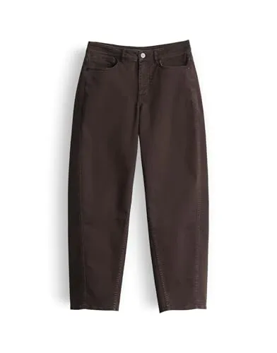 someday Damen Barrel Jeans | CELLMA Long Barrel in Dunkelbraun, Größe 38 - Elegante someday Barrel Jeans im modernen Design für einen stilvollen Casual Look. Hochwertige Verarbeitung und ovaler Beinverlauf sorgen für optimalen Tragekomfort und eine perfekte Passform.