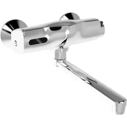 Hansa Electra Concerto Wandbatterie - Moderne Infrarot-Waschtischarmatur mit Schwenkauslauf, ideal für Küche und Bad, sorgt für hygienisches Wasser mit minimalem Energieverbrauch.