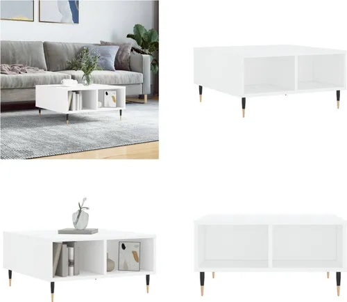 vidaXL Couchtisch Weiß 60x60x30 cm Holzwerkstoff