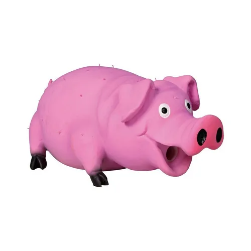TRIXIE Tierquietschie Borstenschwein, Original-Tierstimme, Latex