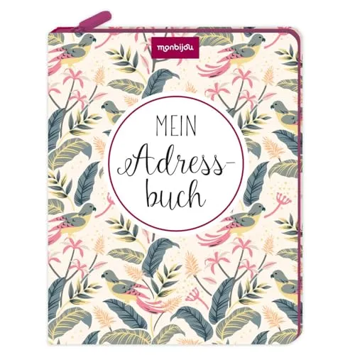Mein Adressbuch: Eintragbuch mit Reißverschluss und alphabetischem Register
