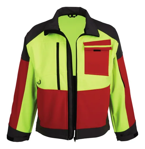Forest Jack Red Softshelljacke 3XL - Softshell-Kleidung, wasserabweisend und atmungsaktiv, ideal für Outdoor-Aktivitäten und wechselhaftes Wetter.