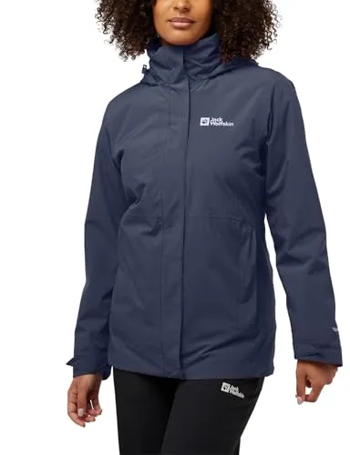 JACK WOLFSKIN ROTWAND 3IN1 JKT W - Funktionsjacke für Damen, extrem vielseitig mit 3-in-1-Funktion: Kombinierbar für Wärme im Winter oder einzeln tragbar je nach Wetter. Hochwertiges, recyceltes Polyester für umweltfreundlichen Komfort.