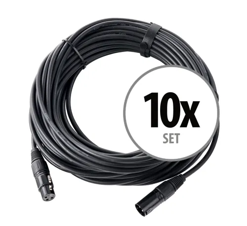 Pronomic XFXM-20 Mikrofonkabel 20 m - Professionelles XLR-Kabel für klare Audioübertragung, handgelötete Stecker und robusten Mantel, ideal für Bühne und Homestudios.