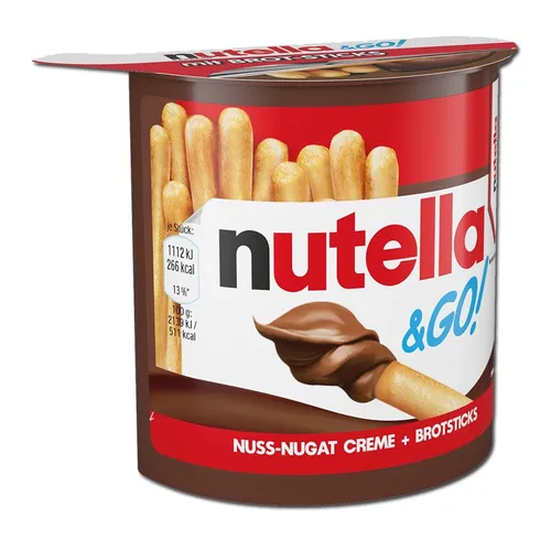 Ferrero Nutella und Go, Snack, 52g Packung 26,92€/1kg von Nutella