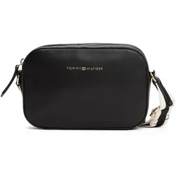 Tommy Hilfiger TH LOGOTAPE CAMERA BAG - Umhängetasche für Damen, stilvolle Minibag mit Logo-Schriftzug auf verstellbarem Umhängeriemen, ideal für den täglichen Gebrauch.