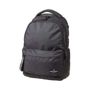 Rucksack Classic Alpha black melange - Vielseitiger Rucksack aus robustem 600D bis 1200D Polyester, ideal für Schule oder Freizeit, mit stylischem black melange Design und praktischer Breite von 30 cm.