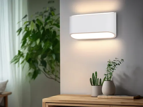 LED Wandleuchte aus Gips, bemalbar, 23cm für Wohnzimmer - Gestalte Deine Räume mit der 23cm breiten LED Wandleuchte aus Gips! Sie bietet indirekte Beleuchtung und ist individuell bemalbar. Ideal für Wohnzimmer, Flur oder Treppenhaus, sorgt sie für eine gemütliche Atmosphäre.