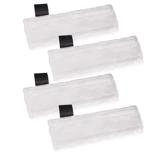 Tuchset 4x, Kompatibel für Kärcher Dampfreiniger EasyFix SC2, SC3, SC4, SC5, Bodendüse Tücher, Mikrofaser-Bodentücher, Dampfreiniger Zubehör, Dampfreiniger Tuchset, Tuchset für Kärcher