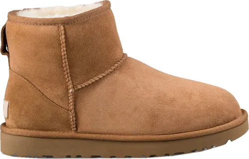 UGG Damen W Classic Mini Ii Stiefeletten - Braun (Chestnut), 36 EU, aus hochwertigem Sheepskin und Cow Suede für ultimativen Komfort und Stil
