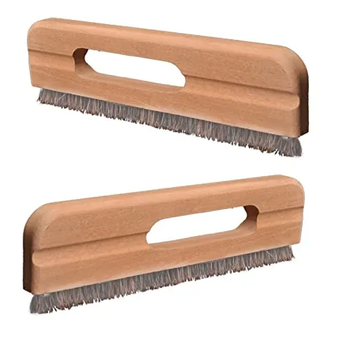 BAYLI Tapezierbürste 2er Set - 270mm mit Griffaussparung - Malerbürsten Set für professionelle Tapetenverlegung, sorgt für blasenfreie Kleberverteilung und glatte Oberflächen. Ideal für Innen- und Außenarbeiten, auch als Strukturbürste verwendbar.