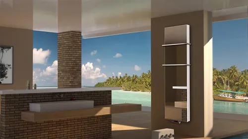 Szagato Badheizkörper Montevideo 6 mit Spiegel 180x47cm von Szagato