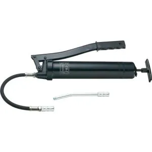 Hazet Fettpresse 2162-2 - Handhebelfettpresse aus Metall, schwere Ausführung mit 400 bar Maximaldruck und ergonomischem Handgriff, ideal für den industriellen Einsatz