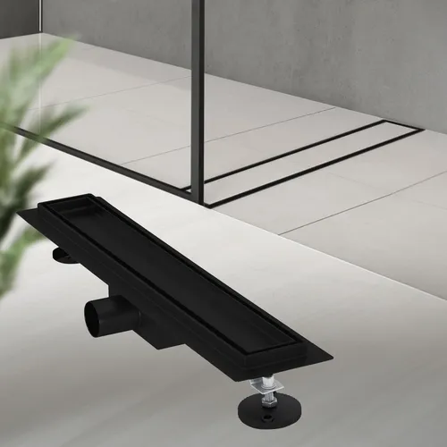 LuxeBath Duschrinne 50cm 2in1 - Befliesbar und Extra Flach - Duschkabinen & -wände, barrierefreie Gestaltung mit hochwertigem Edelstahl, 2-in-1 Ablaufrost-Design und schnellem Abfluss von bis zu 30 L/min für ein angenehmes Duschverhalten.