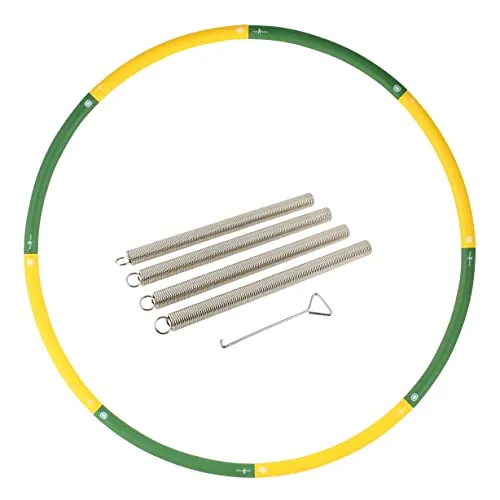 HOOPOMANIA Booster Hoop - Hula Hoop Reifen mit Gewichten - Fitnessreifen mit anpassbarem Gewicht für effektives Training, verbessert die Verdauung und stärkt den Rücken. Ideal für Fitnessliebhaber, die ihre Routine steigern möchten.