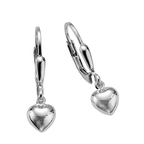 Zeeme for Kids Kinder Ohrringe 925/- Sterling Silber 2,5cm Glänzend weiß 271230031