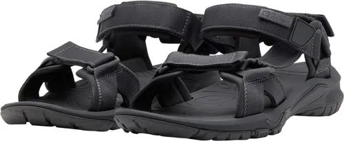 Jack Wolfskin Lakewood Ride Sandal M phantom (6350) 12 - Wanderschuhe mit robustem Textilschaft, drei verstellbaren Riemen und dämpfendem EVA-Fußbett für optimalen Komfort – ideal für den urbanen Alltag.