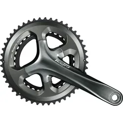 Shimano TIAGRA FC-4700 Kurbelgarnitur 10-fach 165 mm - Fahrradkurbeln mit 2-Piece Konstruktion, ideal für Road-Bikes und bietet eine optimale Kraftübertragung mit 52-36 Zähnen.