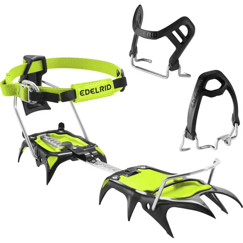 Edelrid Shark II night-oasis (219) Steigeisen - Technisches 12-Zacken-Steigeisen für Eisklettern und Bergsteigen, extrem leicht und formstabil mit innovativer Fangriemenschnalle, passt sich flexibel an Schuhgrößen EU 34-50 an.