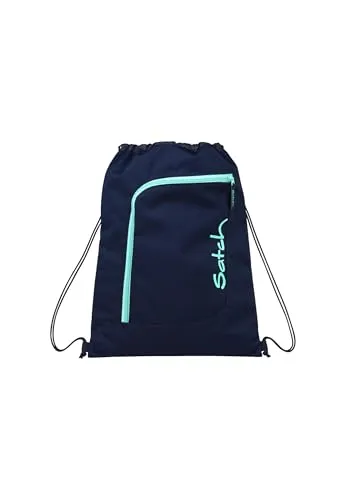 Satch Sportbeutel für Mädchen und Jungen mit Reißverschlussfach - Praktischer 12 Liter Turnbeutel für Schule und Sport – passt perfekt an Satch Rucksäcke, wasserabweisend und aus recycelten Materialien für umweltbewusste Nutzung.