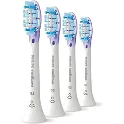 Philips Sonicare G3 Premium Gum Care (HX9054/17) - Zahnbürstenkopf für optimale Zahn- und Zahnfleischpflege, 4er Pack für langanhaltende Frische und Gesundheit.
