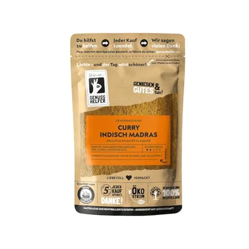 Bremer Gewürzhandel Indisch Madras Curry, pikant, klassisches indisches Curry mit feiner Schärfe für süd-asiatische Gerichte, 3 x 100g