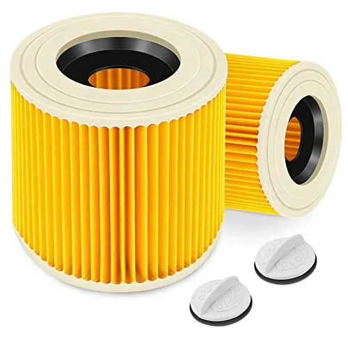 Stück Patronenfilter für Kärcher Premium WD3 WD2 MV2 MV3 WD 3P,WD 3.200, WD 3.500 P, SE 4001, SE 4002, A2054, A2004, A2254, A2604,Staubsauger Filter Ersetzt 6.414-552.0, 6.414-772.0, 6.414-547.0 2