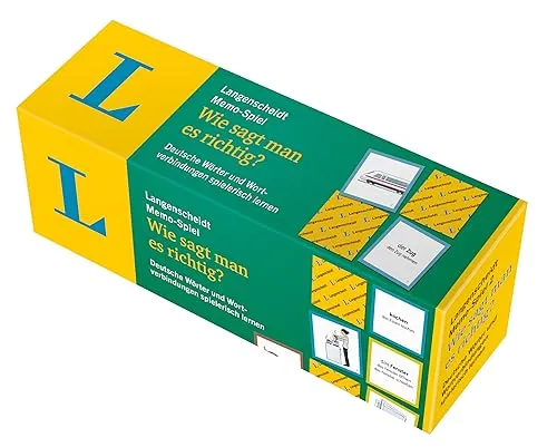 Langenscheidt Memo - Spiel Wie sagt man es richtig?: Spielerisch Deutsch lernen - Lehrbücher Englisch – Spielerisches Memo Game zum Erlernen deutscher Wörter und Wortverbindungen für effektiven Sprachunterricht.