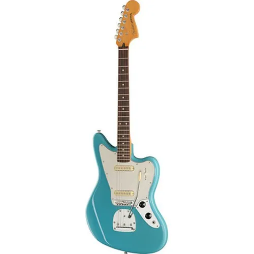 Player II Jaguar RW AQB - Elegante Player II-Serie Gitarre mit Erlenkorpus und Palisander/Ahorn-Griffbrett. Ausgestattet mit hochwertigen Alnico 5 Tonabnehmern für einen klaren Klang. Perfekt für kreative Musiker.