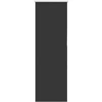 vidaXL Verdunkelungsrollo Schwarz 50x175 cm - Rollos für Sichtschutz und Wärmeregulierung, pflegeleicht aus 100% Polyester, ideal für Wohnungen und Büros, mit bohrloser Montageoption für einfache Installation.
