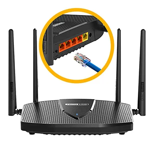 TOTOLINK X5000R Router WiFi 6 AX1800 - Router mit Dual-Band und 1800 Mb/s für maximale Geschwindigkeit, ideal für Streaming und Gaming mit 36 Monaten Garantie.