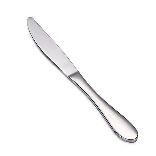 VANRA 6 Stück Tischmesser Edelstahl Besteck Messer Set, 9 Inch/23cm Menümesser Dinnerware Silber Set für Zuhause Restaurant (6 Messer)