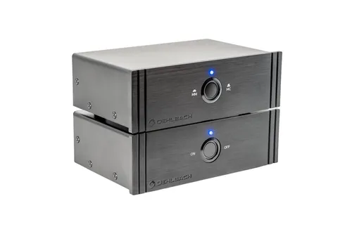 Oehlbach Twin Amp Ultra - Phono Vorverstärker für MM & MC Vorverstärker (getrenntes Netzteil, Einschaltverzögerung, Rauscharm & Verzerrungsfrei)