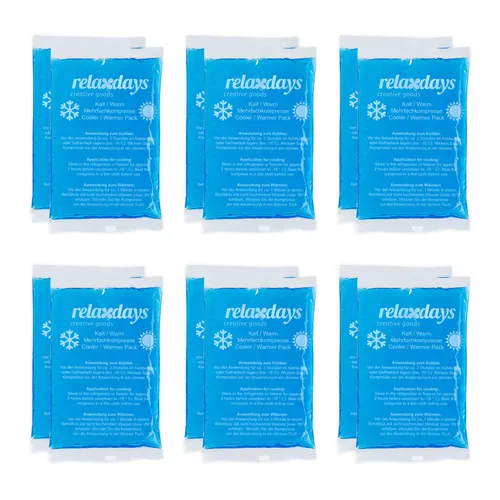 Kühlpads Kühlkompressen Gelkühlbeutel Kalt-Warm-Packs Kühlbeutel 12 Stück