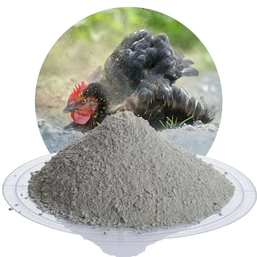 Schicker Mineral Hüfisan Geflügeleinstreu 12,5 kg, Badesand aus Diabas Urgesteinsmehl für Hühner, Tauben & Geflügel – Naturprodukt zur Feder- & Stallpflege – Aktiver Schutz vor Parasiten & Milben