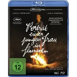 Porträt einer jungen Frau in Flammen