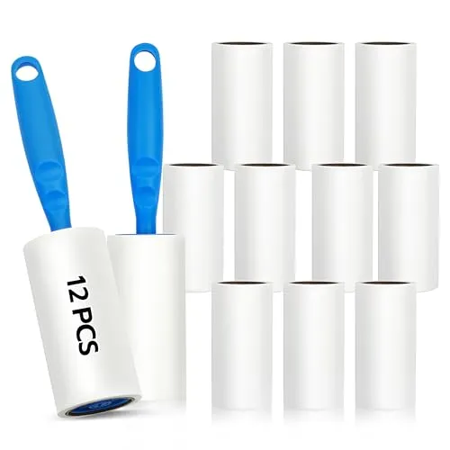 ELAKIRI Fusselrolle Tierhaare 12 Rollen,1080 Blatt von ELAKIRI