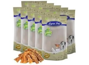 Lyra Pet® Rindernackensehnen 1 - 7 cm - Hundefutter, artgerechter Kausnack für Hunde, fettarm und gerucharm, stärkt die Gebissmuskulatur und reinigt die Zähne auf natürliche Weise.