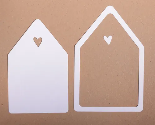 Rayher Stanzschablone Häuser, 3-tlg., B 5,8 x L 8,6 cm, für Scrapbooking