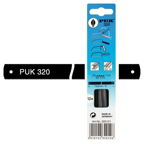 PUK Sägeblätter 320 Metall Fein Sägeblatt für Profile Rohre Bleche 12 Stück