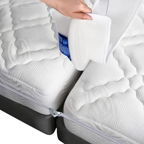 FeelAtHome Liebesbrücke für Matratzen 20cm Matratzenverbinder mit Gurt