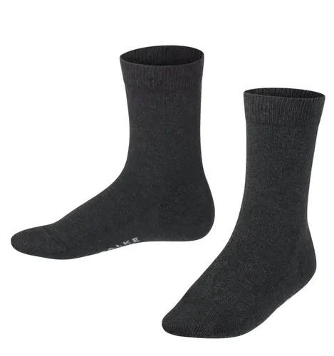 Falke Tagessocke Family (nachhaltiger Baumwoll-Komfort) anthrazitgrau Kinder - 1 Paar, Größe: 35-38