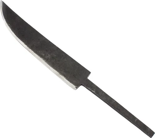 Handgeschmiedete Klinge 17cm - Messerrohling - Campingausrüstung, ideal für DIY-Projekte: Gestalte deinen eigenen Griff für ein personalisiertes, scharfes Messer aus hochwertigem Kohlenstoffstahl.