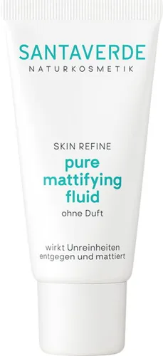SANTAVERDE pure mattifying fluid ohne Duft 30ml - Tagespflege für einen mattierten Teint, ideal für empfindliche Haut