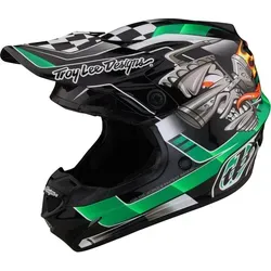 Troy Lee Designs SE4 Polyacrylite Carb MIPS Motocross Helm - Motorradhelm mit MIPS Rotationsaufprall-Schutzsystem, EPP-Kinnbügel und optimaler Anpassung durch drei Schalengrößen – ideal für Sicherheit und Komfort beim Motocross.