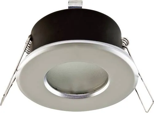 EVN 655014 Einbauring Halogen 50W Chrom - Vielseitige Deckeneinbauleuchte für Halogen- und LED-Leuchtmittel. Ideal für geschlossene Decken mit Schutzart IP65. Robuste Zinklegierung sorgt für Langlebigkeit und ansprechendes Design.