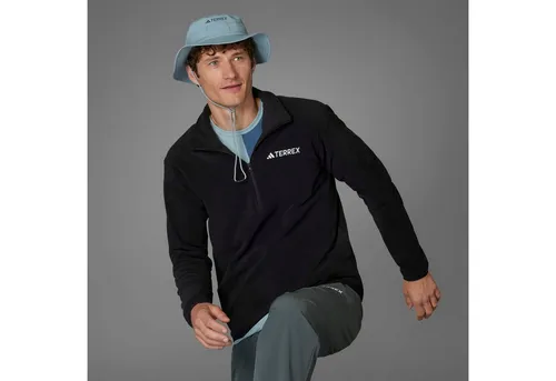 adidas Herren Terrex Multi Essentials Half Zip Fleece Jacket, Black, XXL - Gürtel aus 100% recyceltem Polyester, regulär geschnitten, mit elastischen Bündchen für optimalen Tragekomfort.