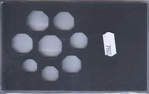 SAFE Münzen Acryl-Etuis 7903 für einen Euro-Satz 1c-2€ NEU