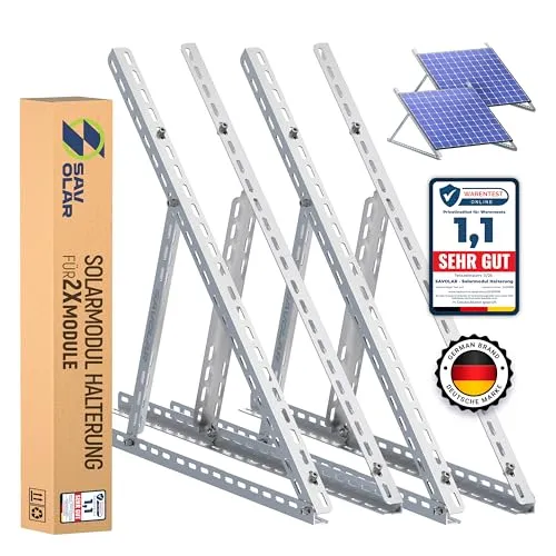 Sets SAVOLAR Solarmodul Halterung für Balkonkraftwerk 117cm